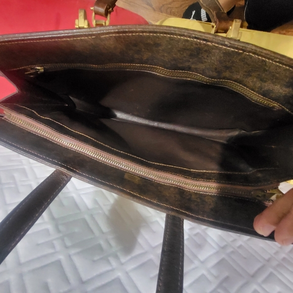 Gucci GG Canvas and Leather Weekender Handbag Vintage.. - Picture 6 of 12